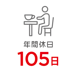 年間休日105日